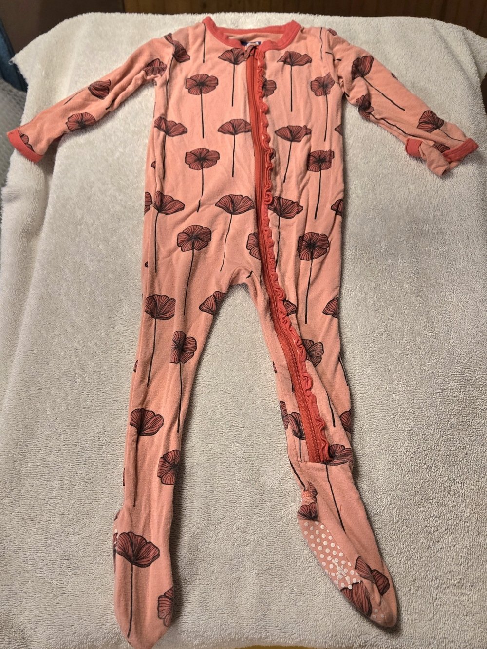 Kickee Pants Bamboo Floral Footie Sleeper 6-9M